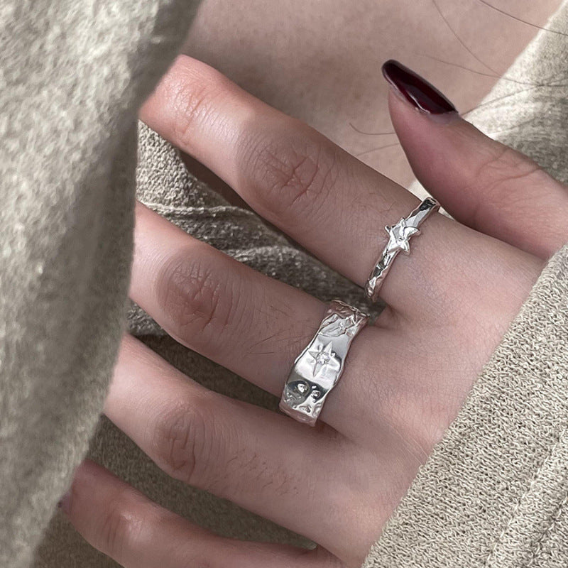 Damenring mit strahlendem Sternenmuster und feiner Detailverarbeitung Shop Nory