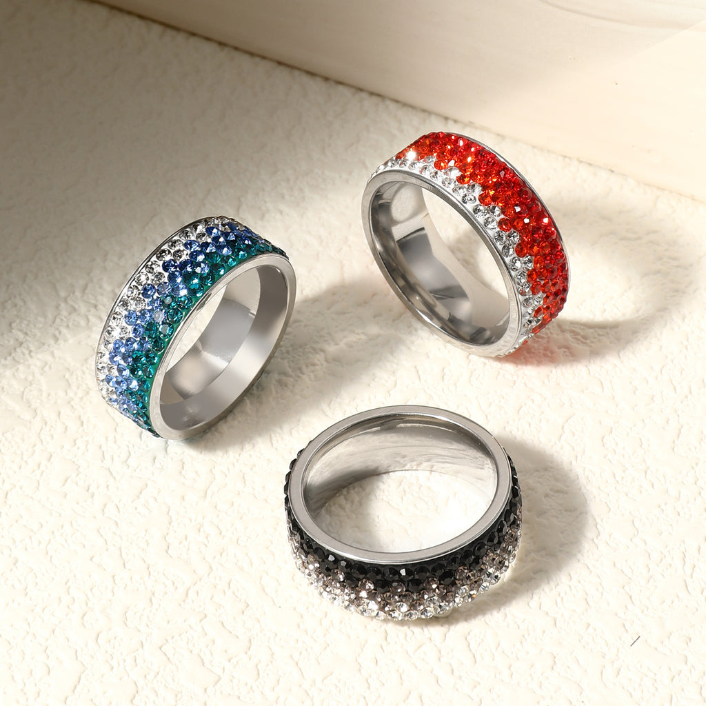 Damen Ring mit funkelndem Zirkonia-Besatz Shop Nory