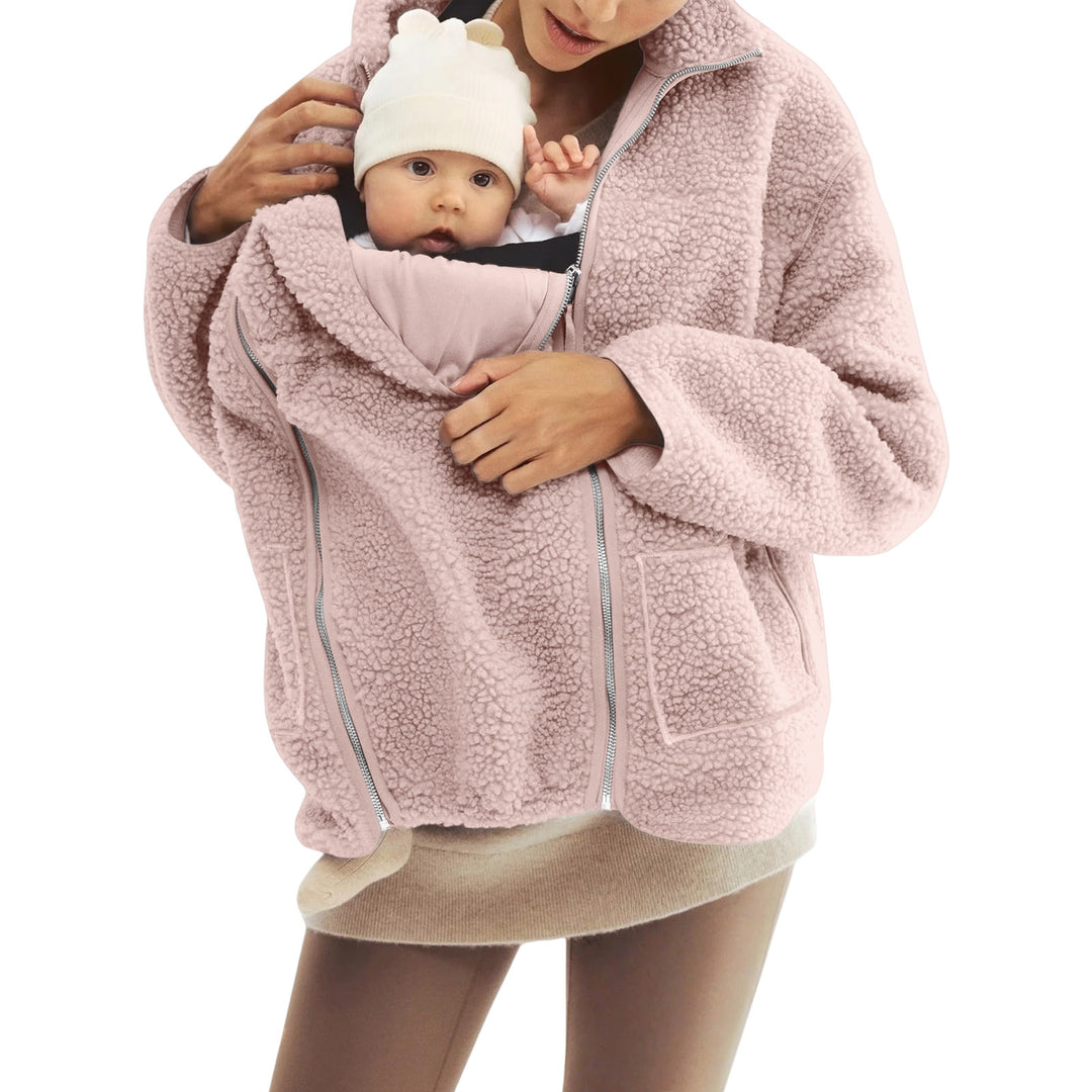 Damen nan oversized Teddyfleece Jacke mit Stehkragen und durchgehendem Reißverschluss Shop Nory