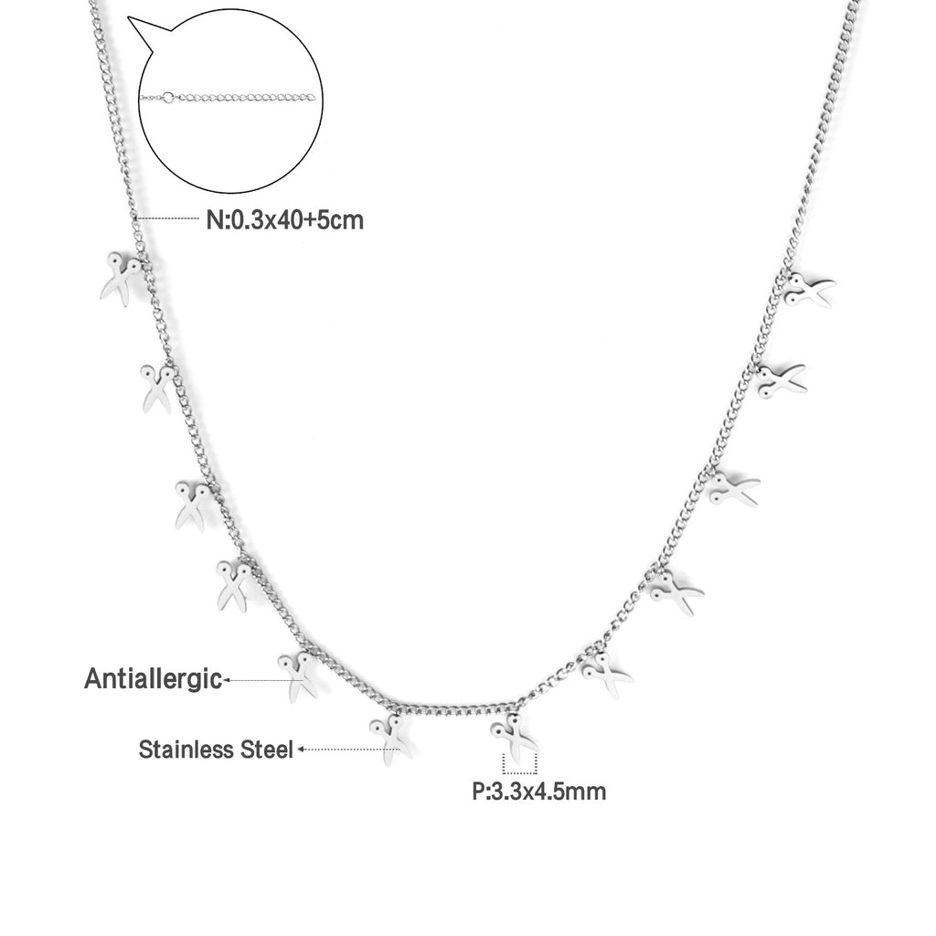 Damen elegante Goldplattierte Halskette mit geometrischen Anhängern Shop Nory