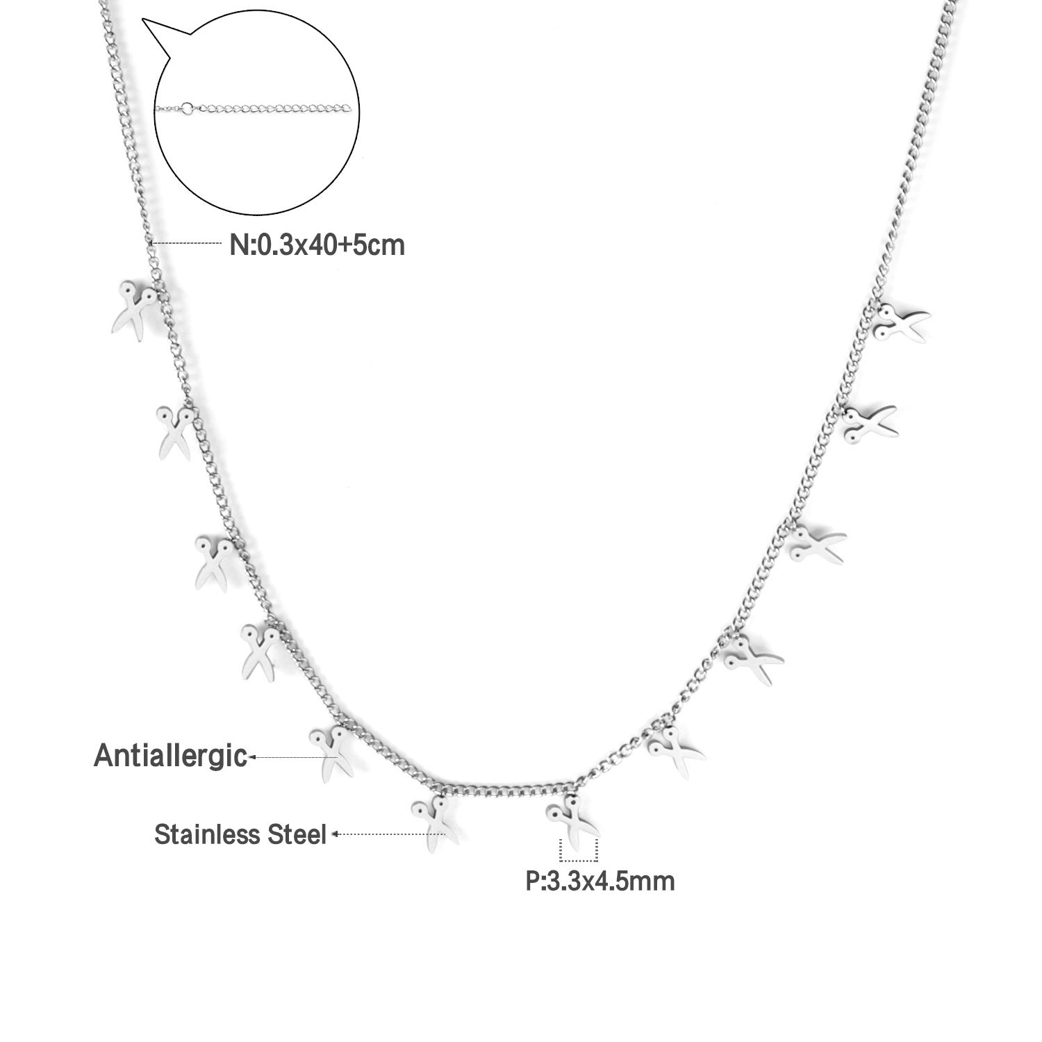 Damen elegante Goldplattierte Halskette mit geometrischen Anhängern Shop Nory