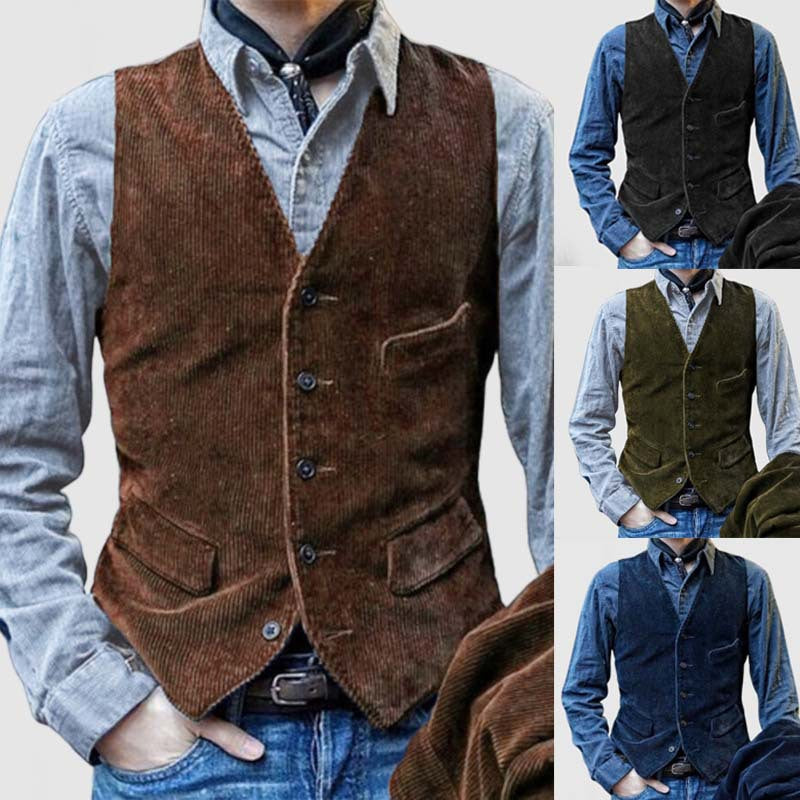 Herren Cordweste mit elegantem Schnitt