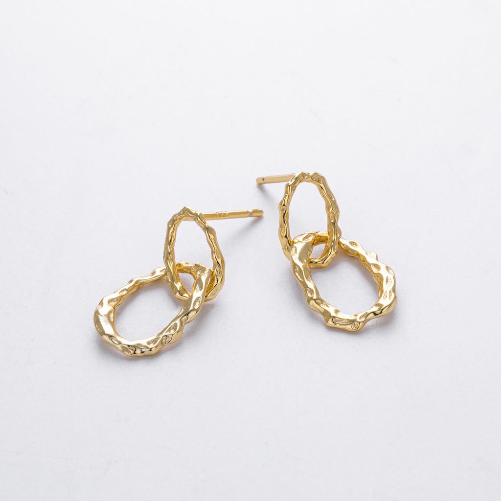 Damen Ohrhänger im modernen, organischen Design aus hochwertigem 925 Sterling Silber Shop Nory