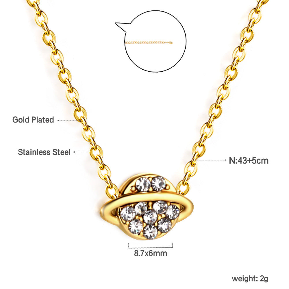 Damen Halskette mit liebevollem Herzmotiv aus goldplattiertem Edelstahl und funkelnden Zirkonia Shop Nory