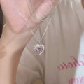 Damen Halskette mit herzförmigem Anhänger und funkelnden Zirkonia Shop Nory