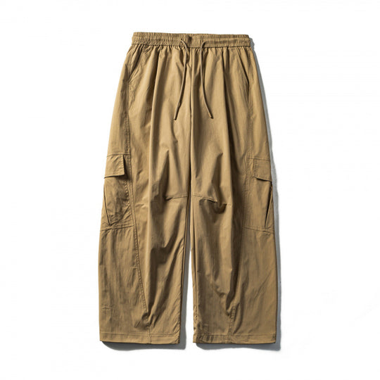Herren Weite Cargo-Hose mit elastischem Bund, Kordelzug und funktionalen Beintaschen Shop Nory