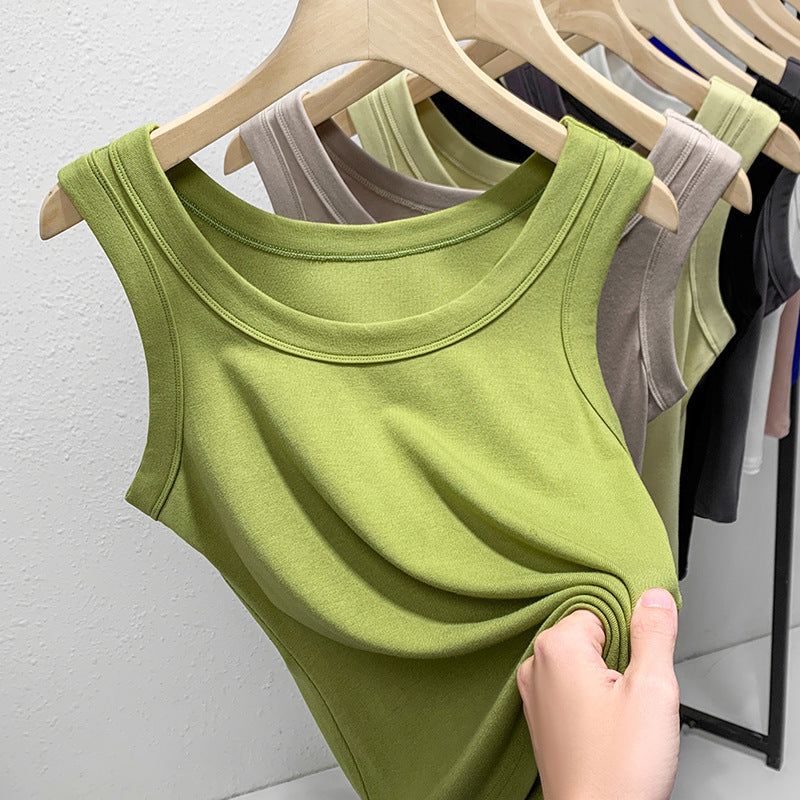 Damen ärmelloses Basic-Top aus hochwertigem Material