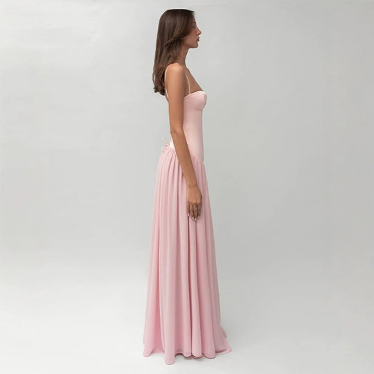 Damen nan modellierendes Bustier-Abendkleid mit vorgeformter Miederkonstruktion und weitfallendem Chiffon-Tellerrock