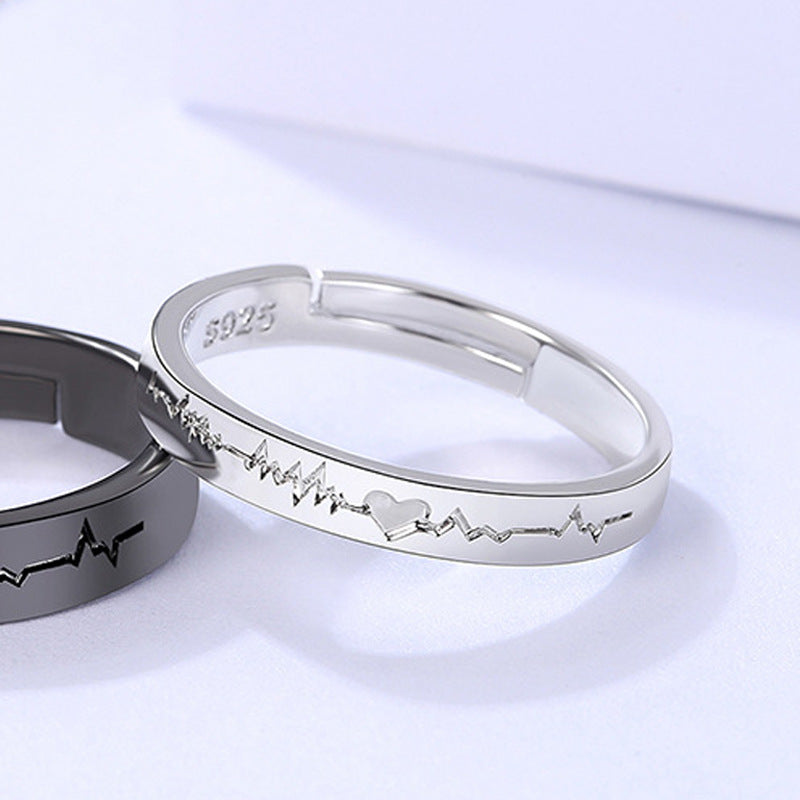 Damen Ring mit Herzschlag-Motiv Shop Nory