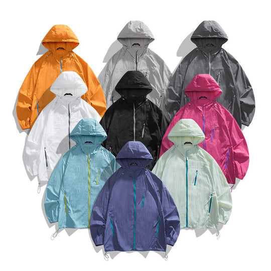 Herren leichtgewichtige Windjacke mit praktischen Taschen und atmungsaktiven Eigenschaften
