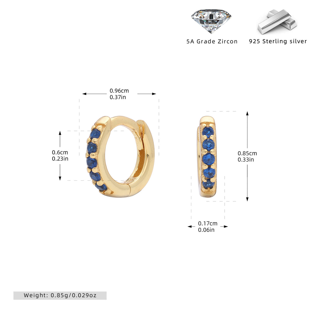 Damen Ohrstecker mit funkelnden Zirkonsteinen aus hochwertigem 925 Sterling Silber Shop Nory