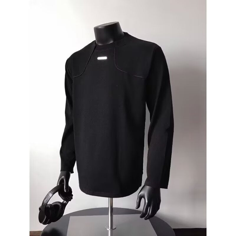 Herren Langärmeliges Urbanes Sweatshirt mit strukturierter Schulterpasse und Stehkragen Shop Nory