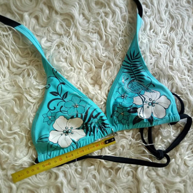 Damen-Bikini-Set mit floralem Design und verstellbaren Trägern