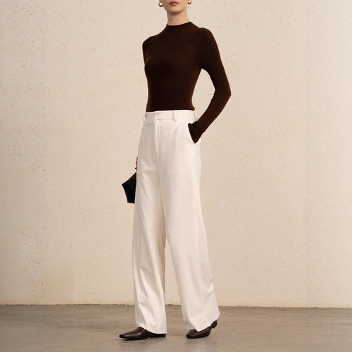 Damen Hochtaillierte Weite Cordhosen Shop Nory