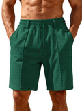Herren nan Chino-inspirierte Relax-Shorts mit Bundfalten elastischem Tunnelzug und Eingrifftaschen Shopnory