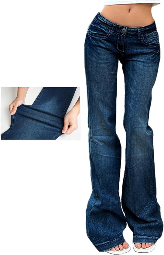 Damen Flared Jeans mit hohem Bund und Stretch