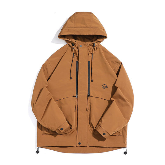 Unisex Technische Outdoorjacke im Boxy‑Cut mit Kapuze und vertikalen Brustreißverschlüssen Shop Nory