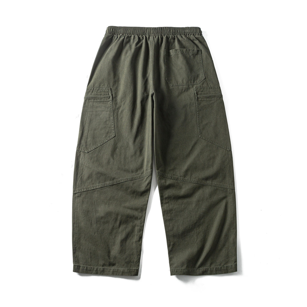 Herren Cropped Cargo-Hose mit elastischem Bund, Tunnelzug und Reißverschlusstaschen Shop Nory