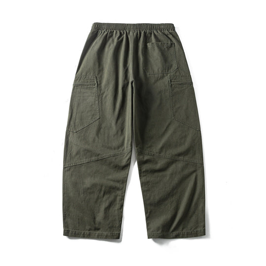 Herren Cropped Cargo-Hose mit elastischem Bund, Tunnelzug und Reißverschlusstaschen Shop Nory