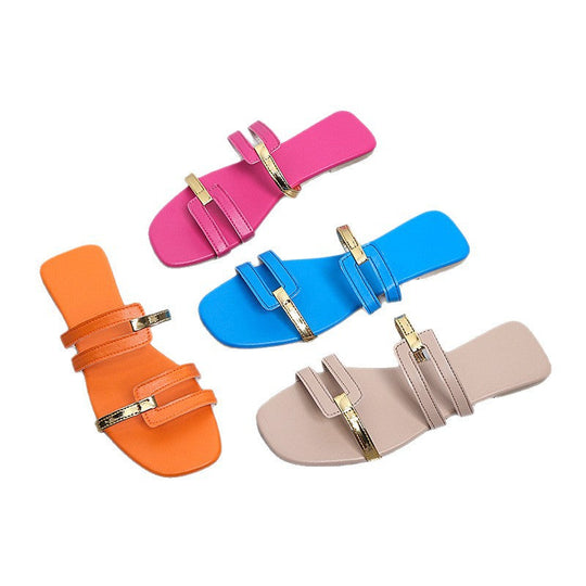 Damen elegante Sandalen mit modischem Riemen-Design