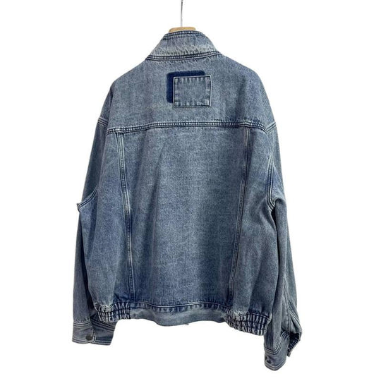 Herren Relaxed Denim-Utility-Jacke mit Stehkragen und kontrastierter Brusttasche Shop Nory