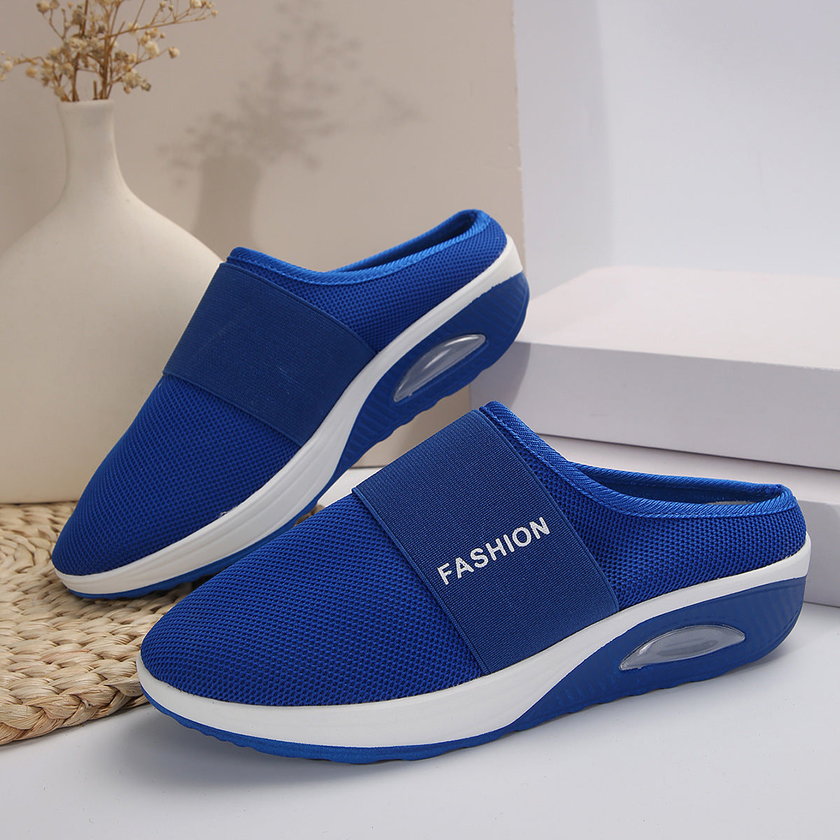 Damen Bequeme Slip-On Clogs mit atmungsaktiver Mesh-Oberfläche und flexibler Sohle