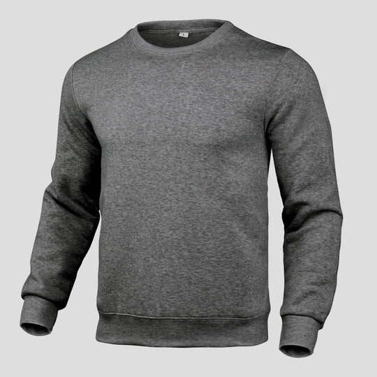 Herren Komfortabler Rundhals-Pullover aus hochwertigem Baumwollmix