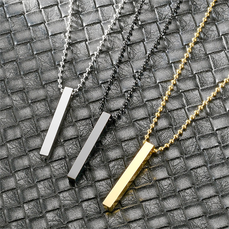 Damen Minimalistische Halskette mit rechteckigem Anhänger Shop Nory