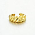 Damen offener Ring mit kunstvollem Zopfmuster Shop Nory