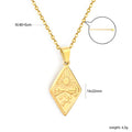 Damen Halskette mit romantischem, geometrischem Anhänger und anpassbarer Kettenlänge Shop Nory