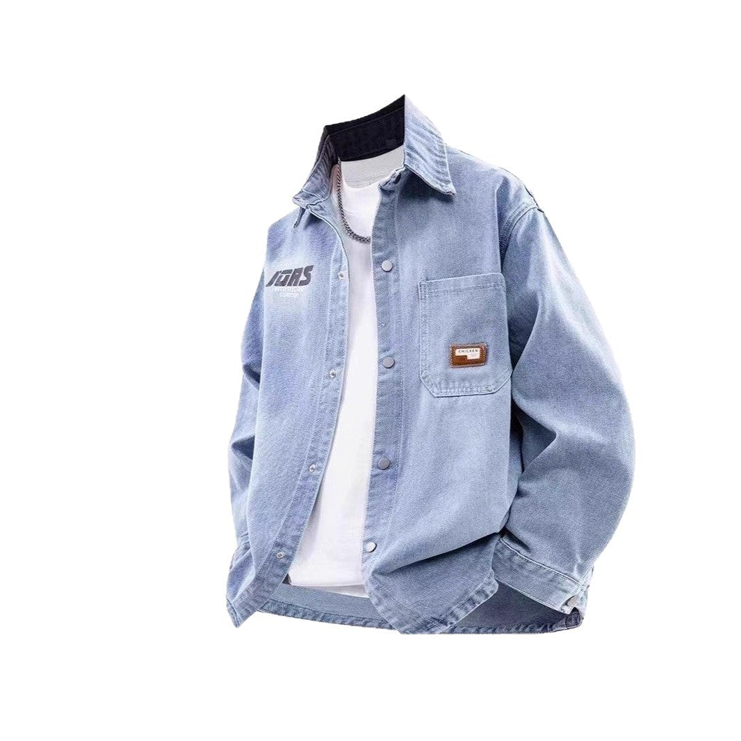 Herren Lässige Denim-Jacke Shop Nory