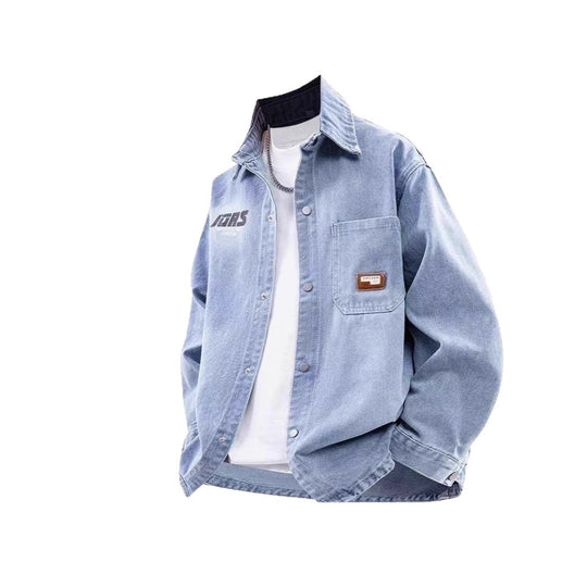 Herren Lässige Denim-Jacke Shop Nory
