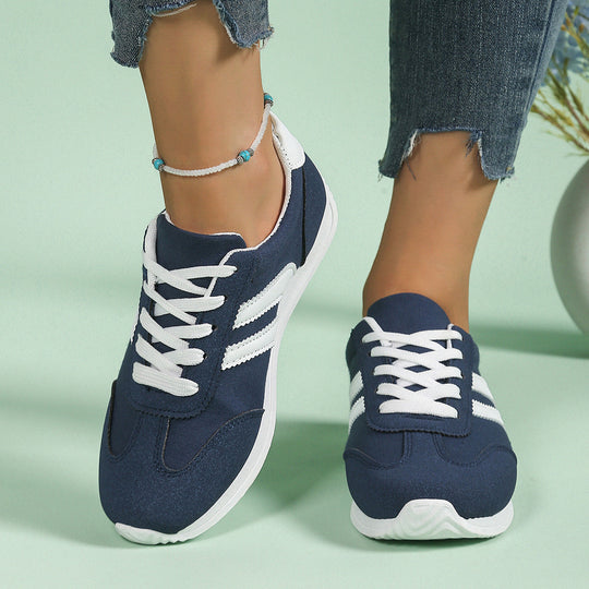 Damen Freizeit-Sneaker mit atmungsaktivem Obermaterial und bequemer Dämpfung