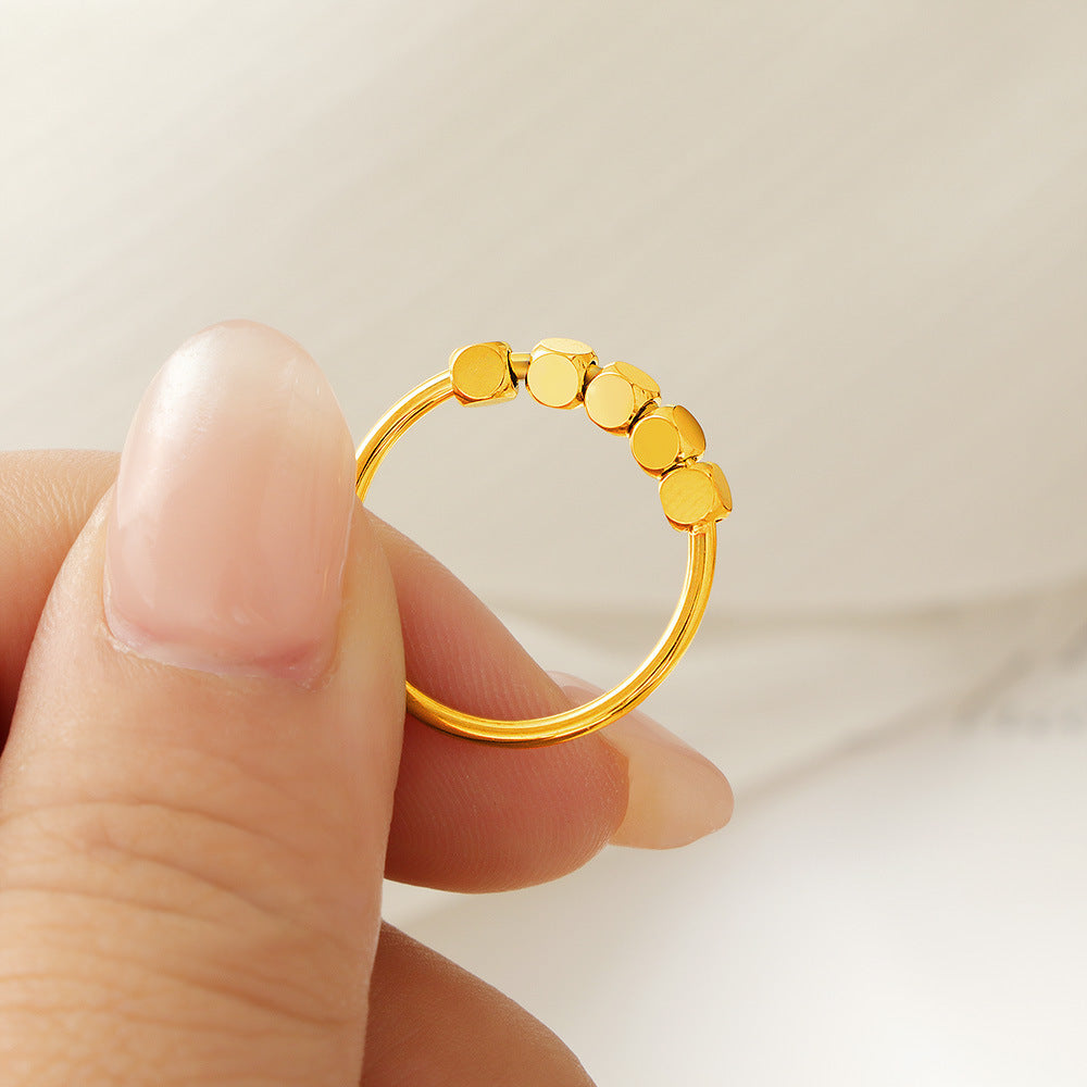 Damen modischer Ring mit strukturiertem Design Shop Nory