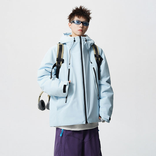 Herren wattierte, wasserabweisende Tech-Outdoorjacke mit Kapuze Shop Nory