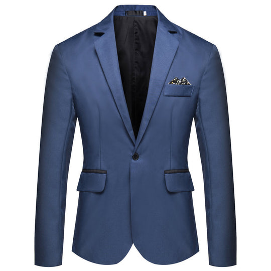 Herren Slim-Fit Smoking-Sakko mit Ein-Knopf‑Verschluss und kontrastierten Pattentaschen Shop Nory