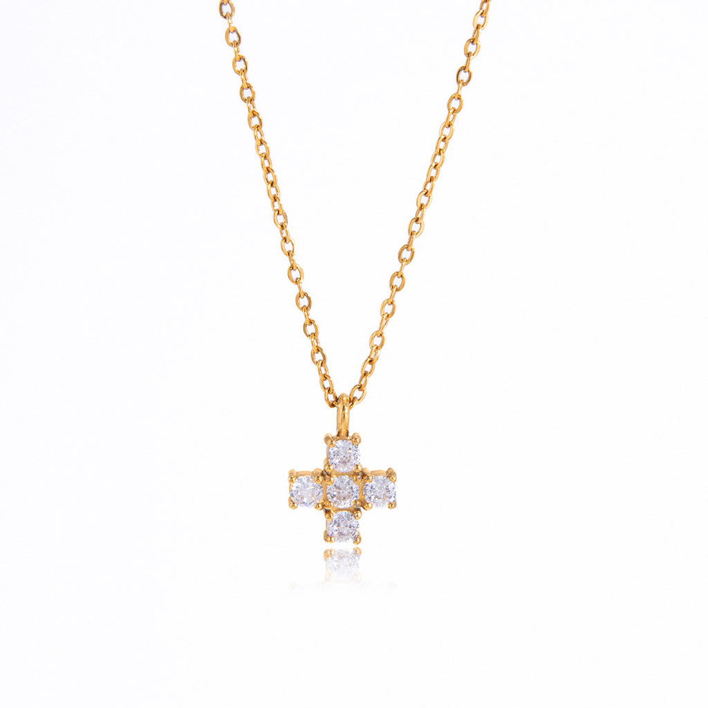 Damen Halskette mit elegantem tropfenförmigem Anhänger und hypoallergener Edelstahlverarbeitung Shop Nory