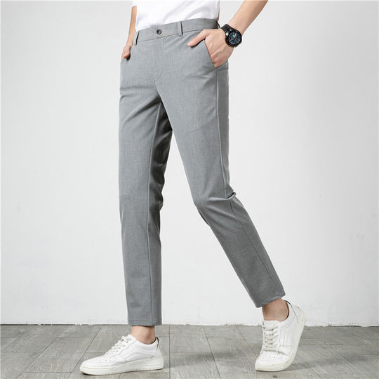 Herren Slim-Fit Stretch-Anzughose mit schmaler Knöchellänge Shop Nory