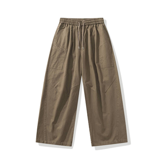 Damen weite Cargo-Hose mit elastischem Bund und Tunnelzug Shop Nory