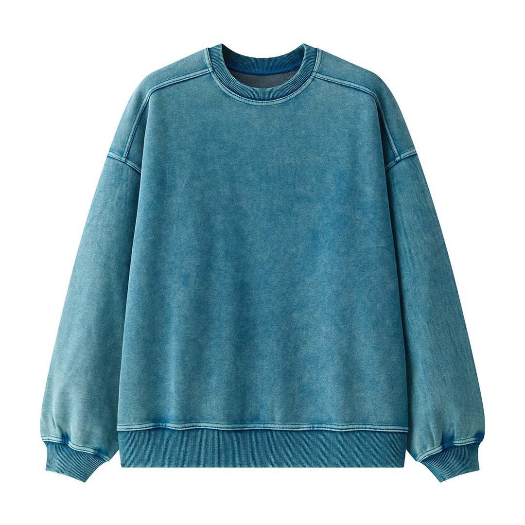 Damen Baumwoll-Mix Relax-Sweater mit ausgewaschener Oberfläche und Raglanärmeln Shop Nory