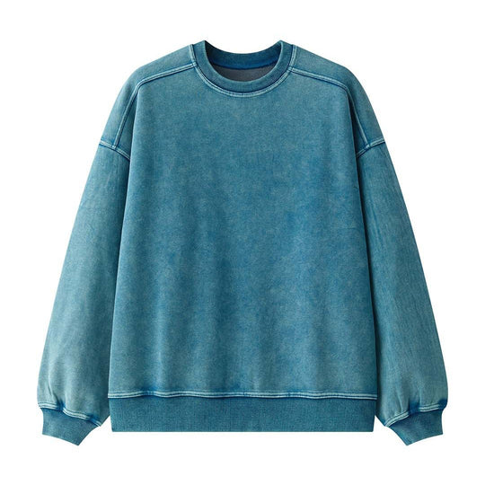 Damen Baumwoll-Mix Relax-Sweater mit ausgewaschener Oberfläche und Raglanärmeln Shop Nory