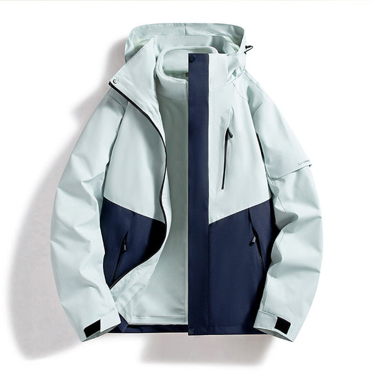 Damen Wasserdichte Outdoor-Jacke mit verstellbarer Kapuze Shop Nory