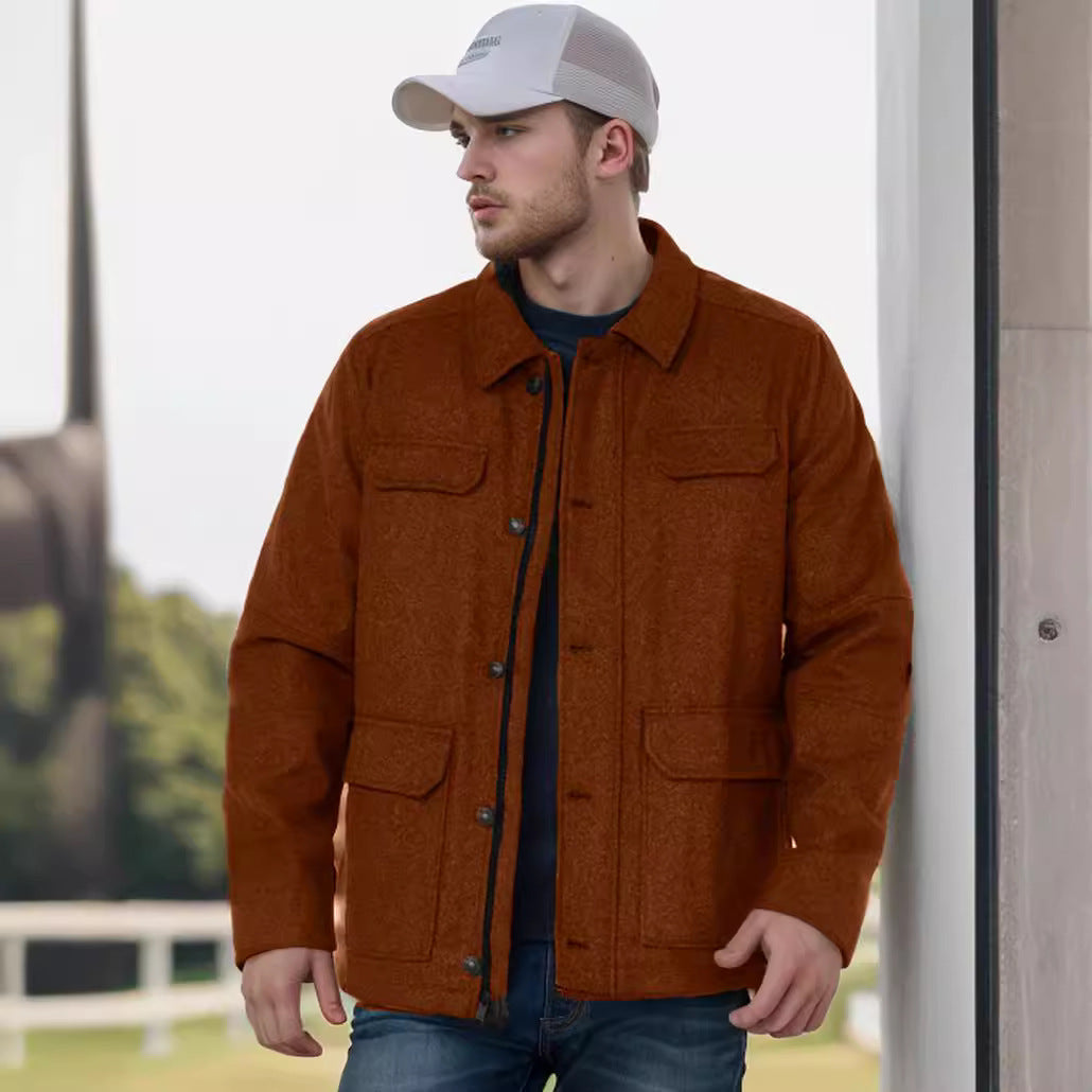 Herren lässige Flanelljacke