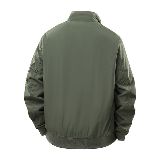 Herren Wind- und Wasserabweisende Urban-Bomberjacke mit Stehkragen und Mehrfach-Taschen Shop Nory