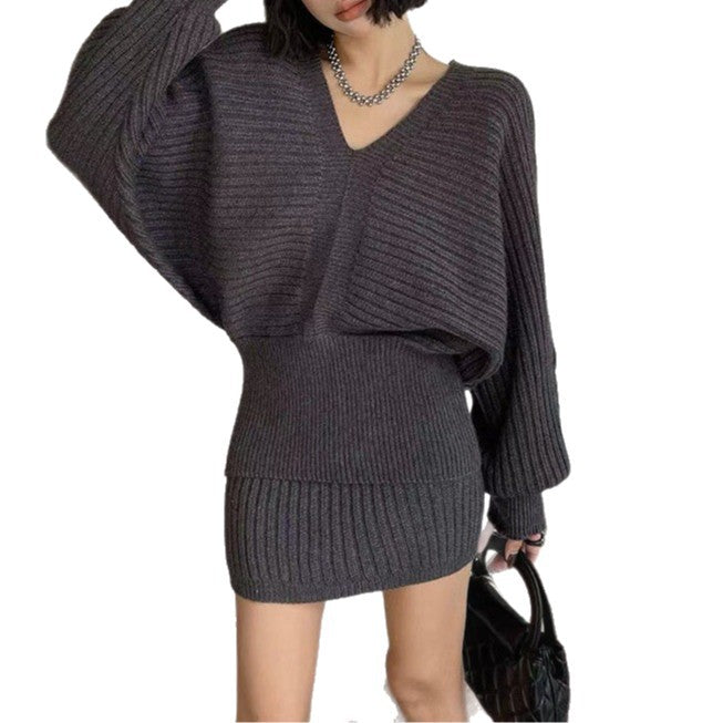 Damen Modischer Pullover Kleid Shop Nory