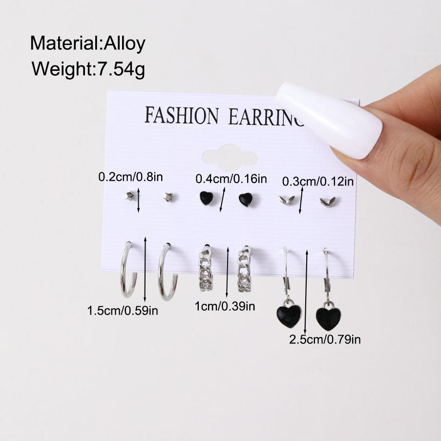 Damen Schmuckset mit funkelnden Sternanhängern Shop Nory