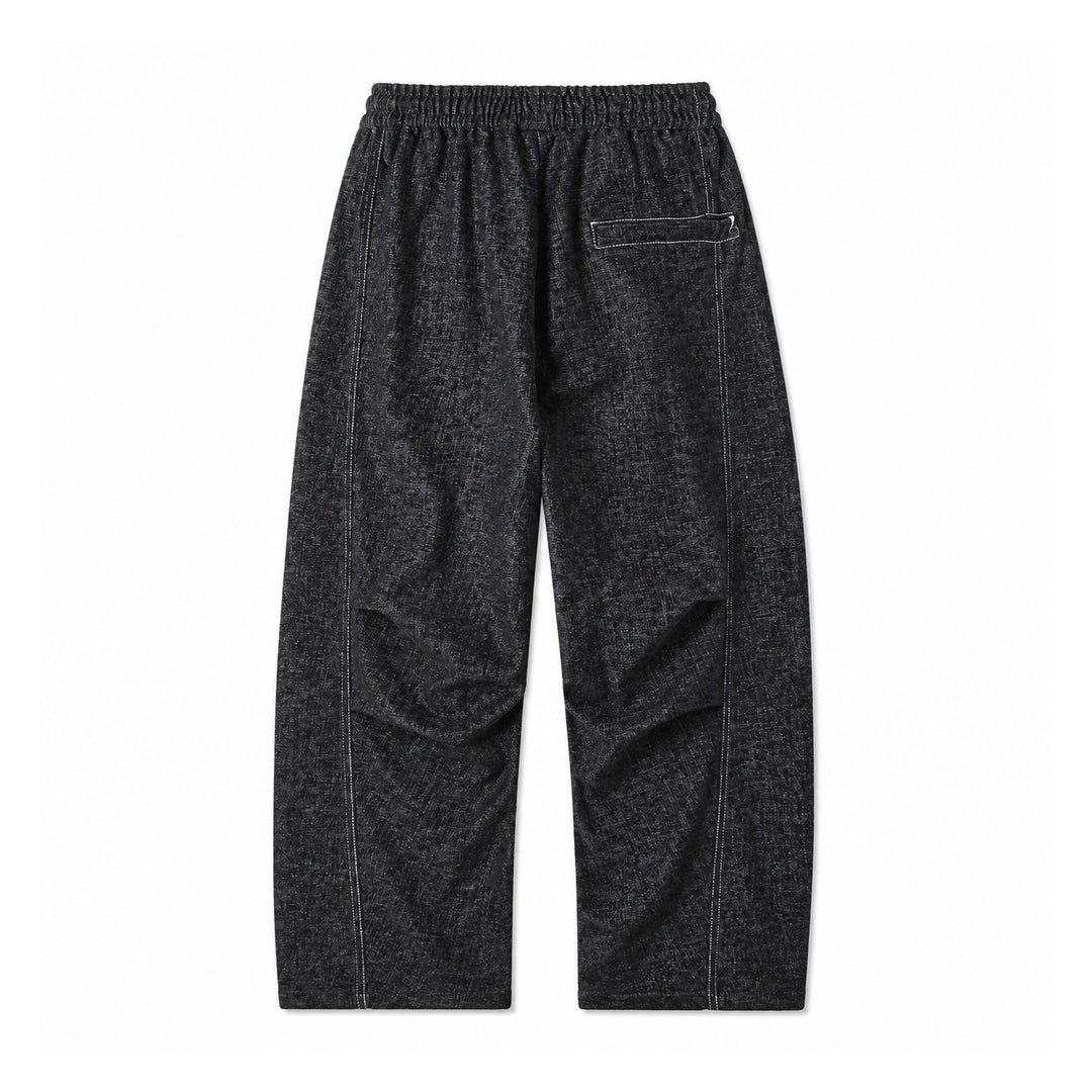 Damen Locker geschnittene Cropped-Hose mit hohem elastischem Bund und Kordelzug aus strukturierter Leinenmischung Shop Nory