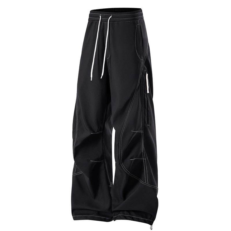 Herren Baggy Cargohose mit Elastikbund, Multifunktionstaschen und verstellbarem Saum Shop Nory