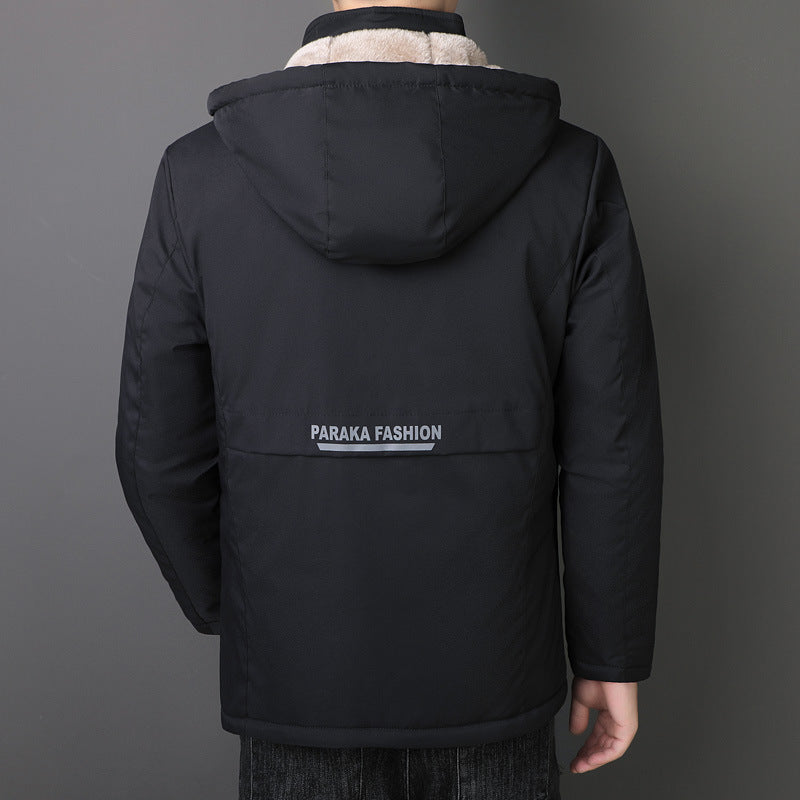 Herren Übergangsjacke mit Teddyfutter, winddichter Außenhülle und Kapuze Shop Nory