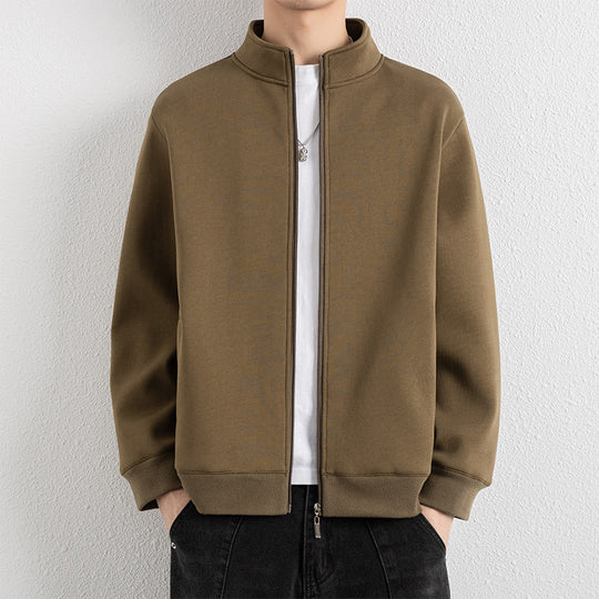 Herren Minimalistische Zip‑Blousonjacke aus technischem Stretchmaterial mit Stehkragen Shop Nory